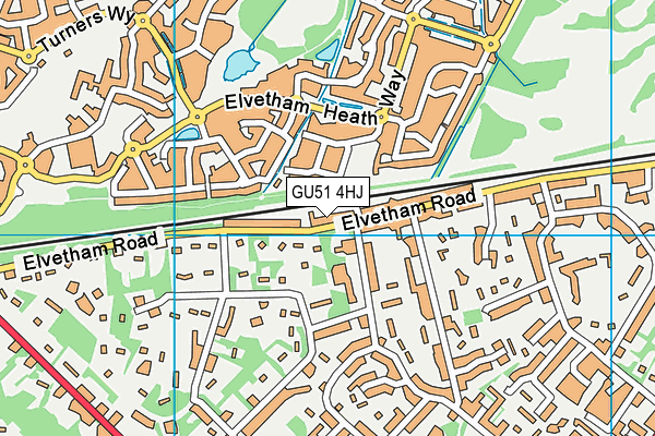 GU51 4HJ map - OS VectorMap District (Ordnance Survey)