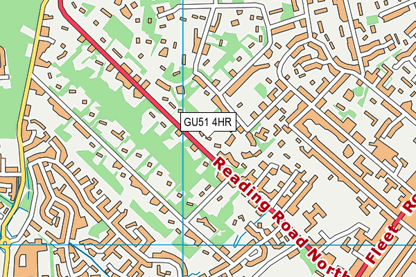 GU51 4HR map - OS VectorMap District (Ordnance Survey)