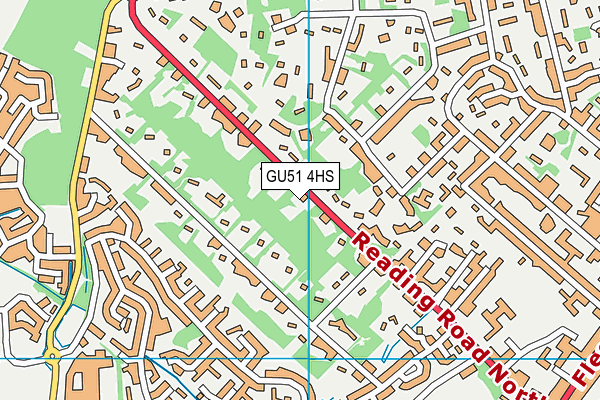 GU51 4HS map - OS VectorMap District (Ordnance Survey)