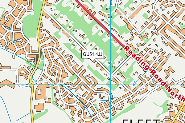 GU51 4JJ map - OS VectorMap District (Ordnance Survey)
