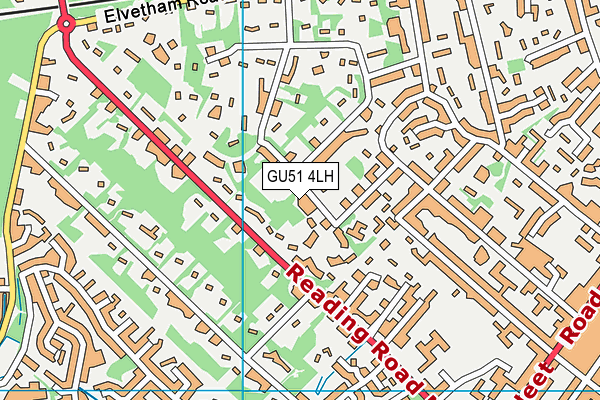 GU51 4LH map - OS VectorMap District (Ordnance Survey)