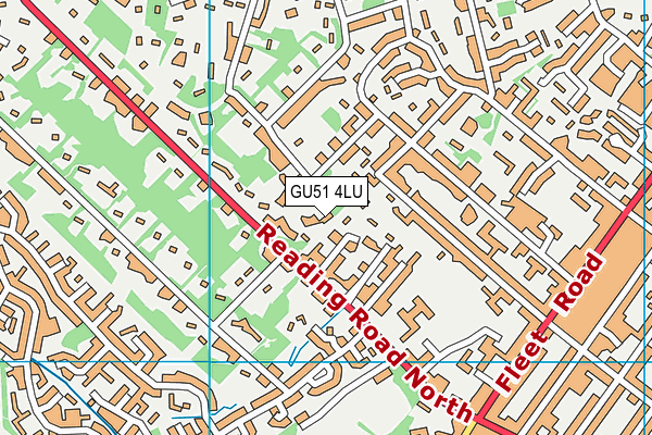 GU51 4LU map - OS VectorMap District (Ordnance Survey)