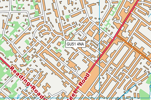 GU51 4NA map - OS VectorMap District (Ordnance Survey)