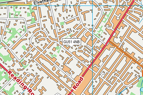 GU51 4NB map - OS VectorMap District (Ordnance Survey)