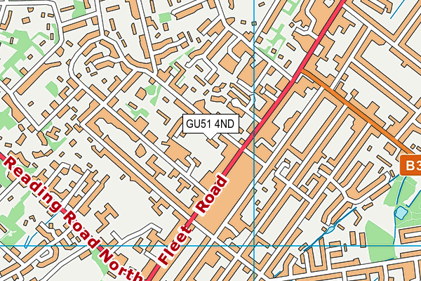 GU51 4ND map - OS VectorMap District (Ordnance Survey)
