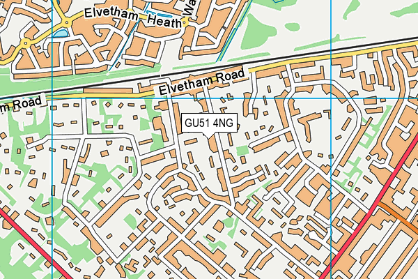 GU51 4NG map - OS VectorMap District (Ordnance Survey)