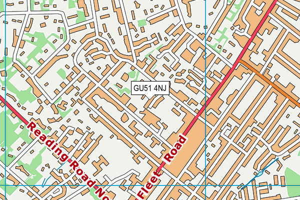 GU51 4NJ map - OS VectorMap District (Ordnance Survey)