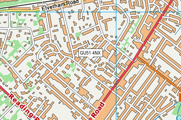 GU51 4NX map - OS VectorMap District (Ordnance Survey)