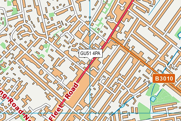 GU51 4PA map - OS VectorMap District (Ordnance Survey)
