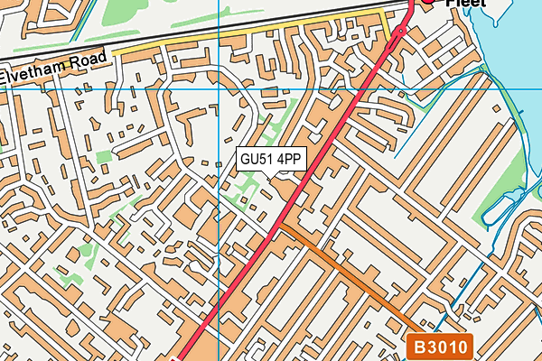 GU51 4PP map - OS VectorMap District (Ordnance Survey)
