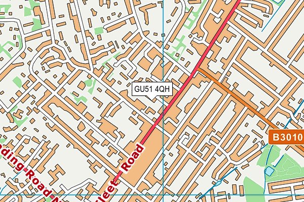 GU51 4QH map - OS VectorMap District (Ordnance Survey)