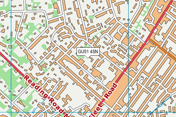 GU51 4SN map - OS VectorMap District (Ordnance Survey)