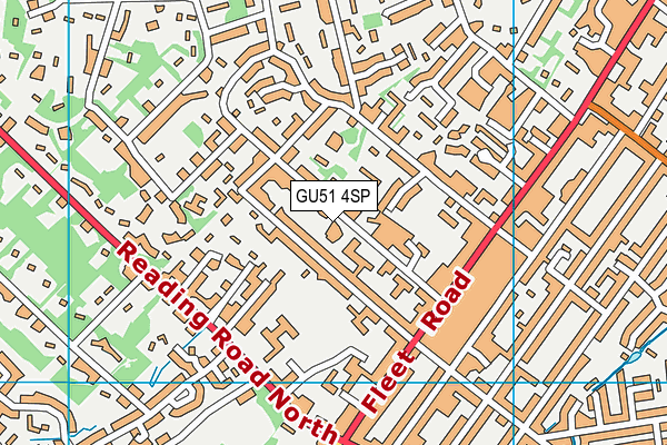 GU51 4SP map - OS VectorMap District (Ordnance Survey)
