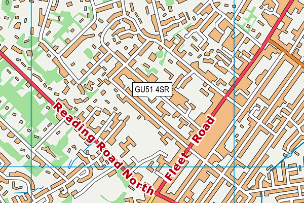 GU51 4SR map - OS VectorMap District (Ordnance Survey)