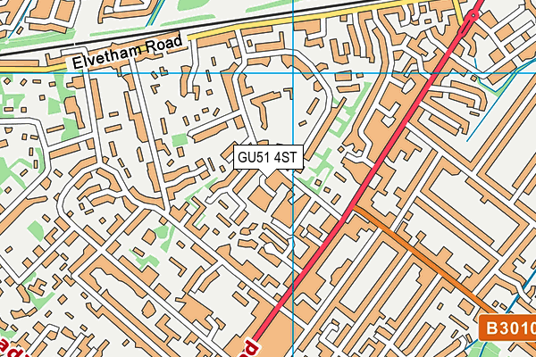 GU51 4ST map - OS VectorMap District (Ordnance Survey)