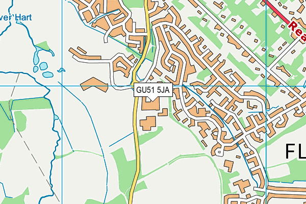 Calthorpe Park School map (GU51 5JA) - OS VectorMap District (Ordnance Survey)