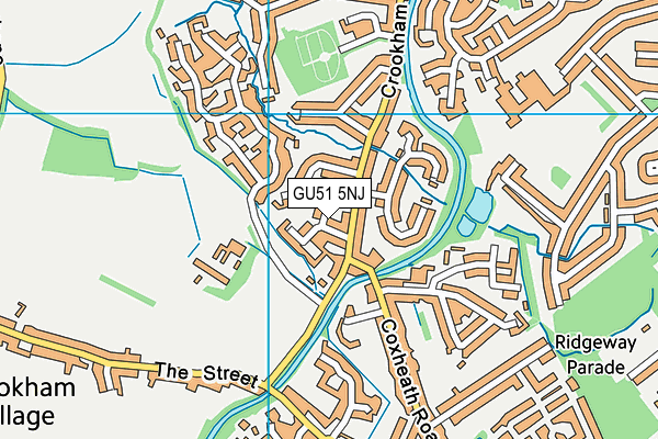 GU51 5NJ map - OS VectorMap District (Ordnance Survey)