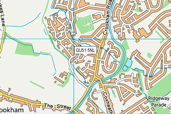 GU51 5NL map - OS VectorMap District (Ordnance Survey)