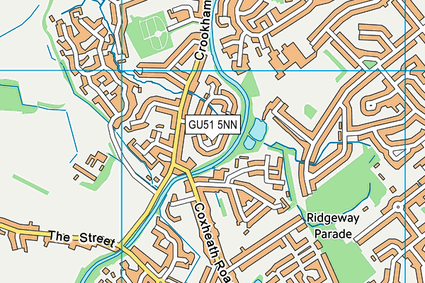 GU51 5NN map - OS VectorMap District (Ordnance Survey)