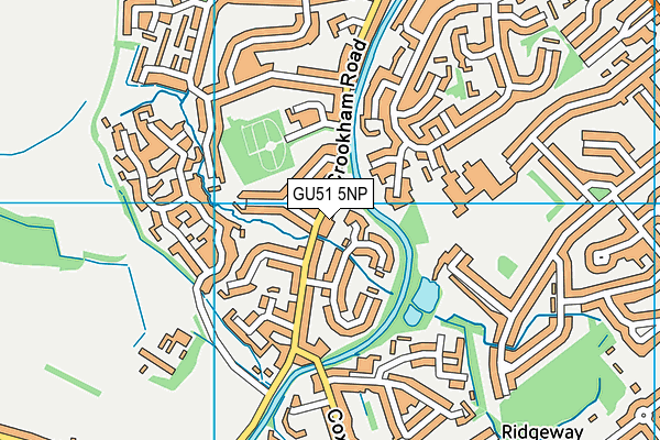 GU51 5NP map - OS VectorMap District (Ordnance Survey)