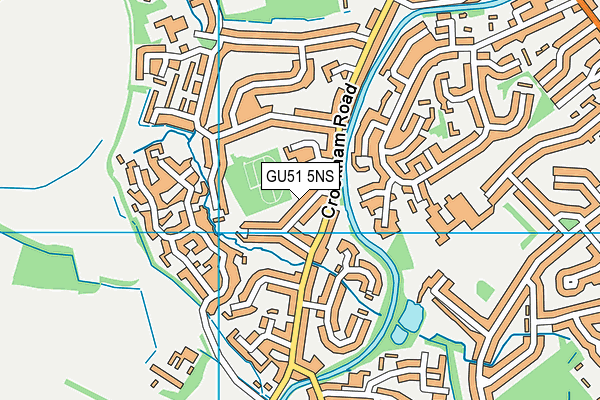 GU51 5NS map - OS VectorMap District (Ordnance Survey)