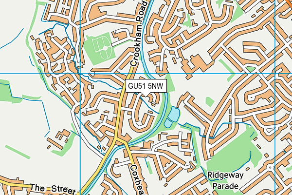 GU51 5NW map - OS VectorMap District (Ordnance Survey)