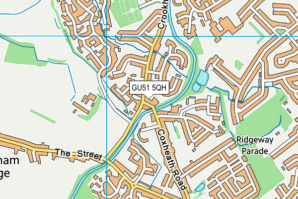 GU51 5QH map - OS VectorMap District (Ordnance Survey)