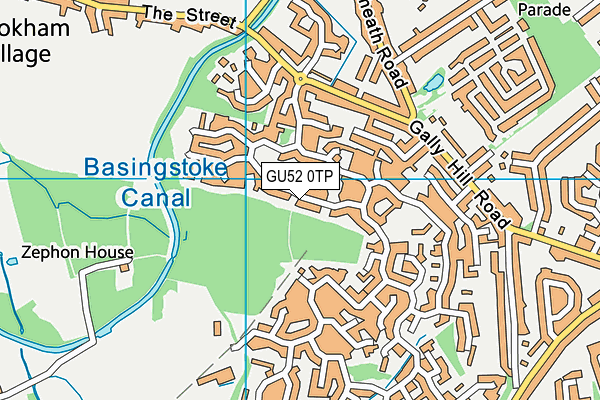 GU52 0TP map - OS VectorMap District (Ordnance Survey)