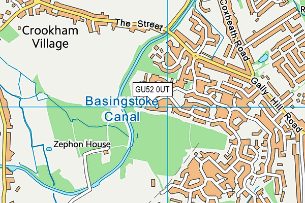 GU52 0UT map - OS VectorMap District (Ordnance Survey)