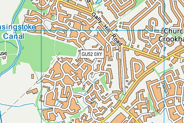 GU52 0XY map - OS VectorMap District (Ordnance Survey)