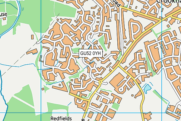 GU52 0YH map - OS VectorMap District (Ordnance Survey)