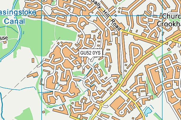 GU52 0YS map - OS VectorMap District (Ordnance Survey)