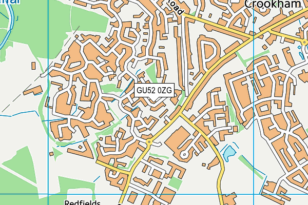 GU52 0ZG map - OS VectorMap District (Ordnance Survey)
