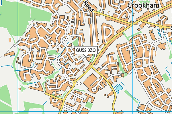 GU52 0ZQ map - OS VectorMap District (Ordnance Survey)