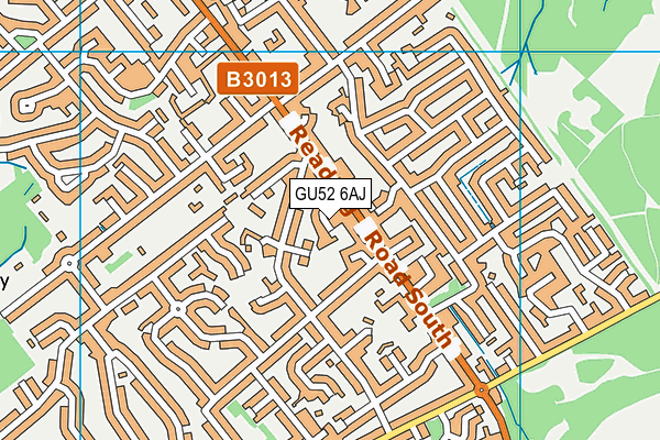 GU52 6AJ map - OS VectorMap District (Ordnance Survey)