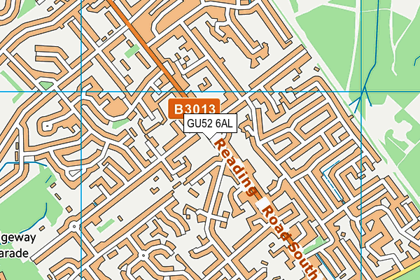 GU52 6AL map - OS VectorMap District (Ordnance Survey)