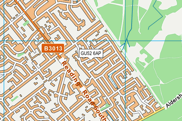 GU52 6AP map - OS VectorMap District (Ordnance Survey)
