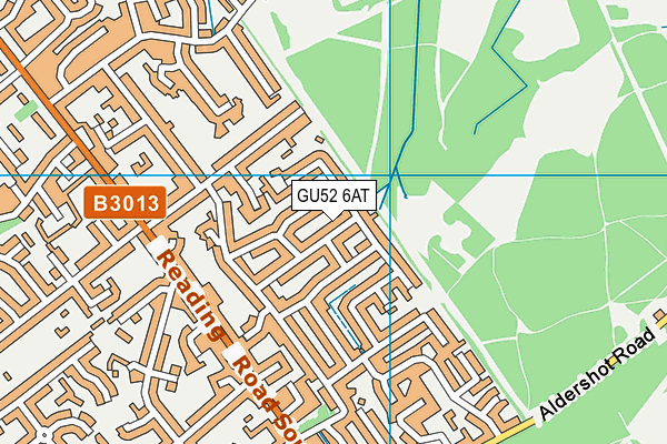 GU52 6AT map - OS VectorMap District (Ordnance Survey)