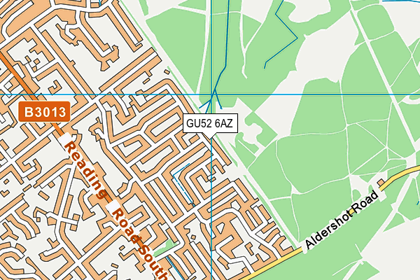 GU52 6AZ map - OS VectorMap District (Ordnance Survey)