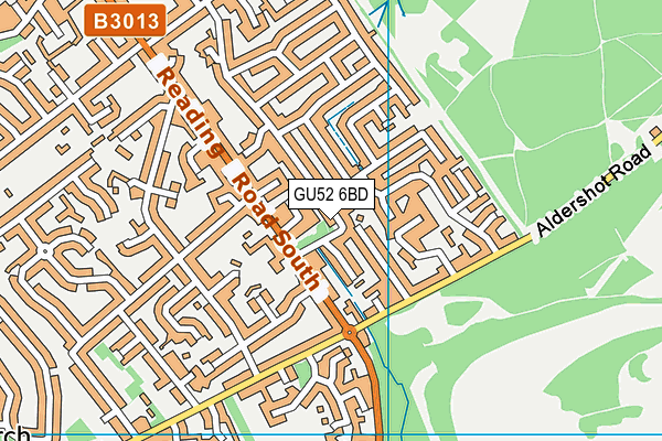 GU52 6BD map - OS VectorMap District (Ordnance Survey)