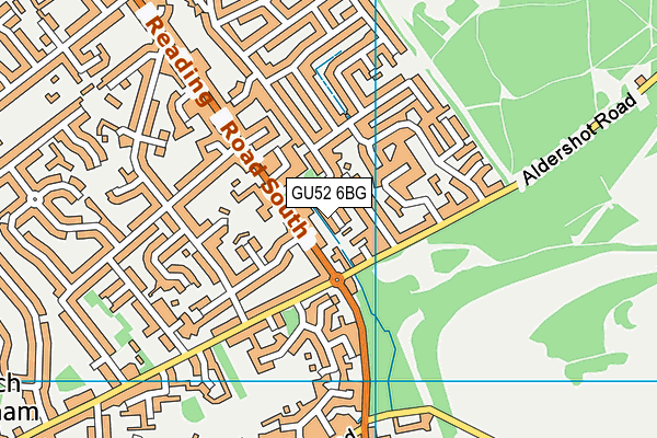 GU52 6BG map - OS VectorMap District (Ordnance Survey)