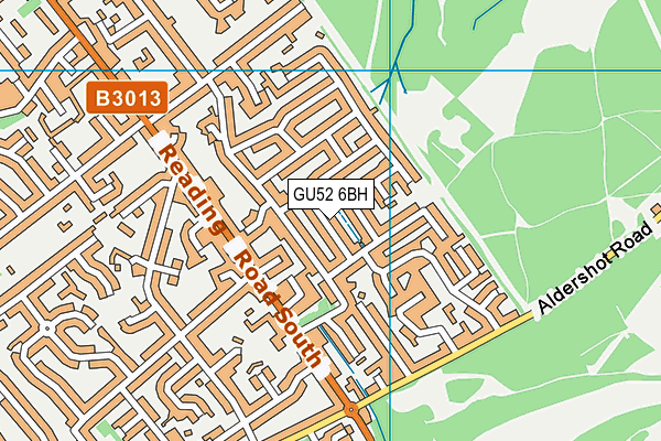 GU52 6BH map - OS VectorMap District (Ordnance Survey)
