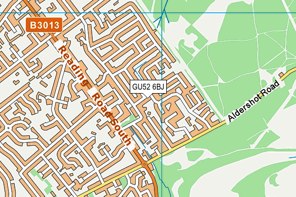 GU52 6BJ map - OS VectorMap District (Ordnance Survey)