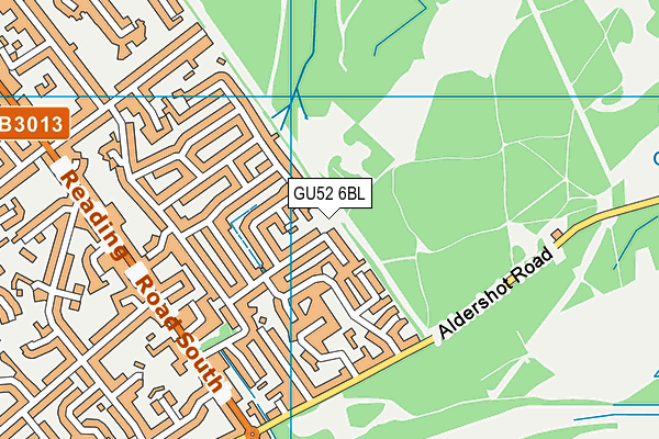GU52 6BL map - OS VectorMap District (Ordnance Survey)
