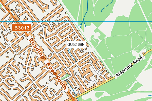 GU52 6BN map - OS VectorMap District (Ordnance Survey)