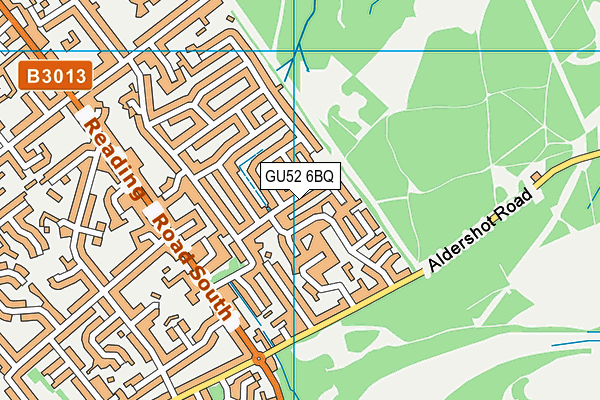 GU52 6BQ map - OS VectorMap District (Ordnance Survey)