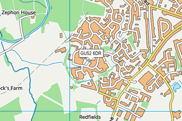 GU52 6DR map - OS VectorMap District (Ordnance Survey)