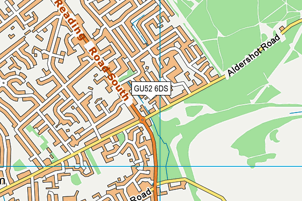 GU52 6DS map - OS VectorMap District (Ordnance Survey)