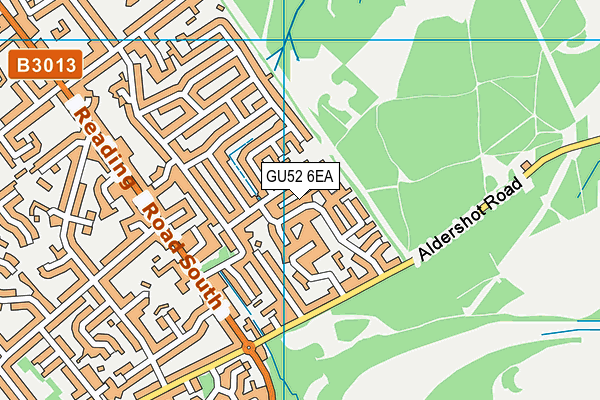 GU52 6EA map - OS VectorMap District (Ordnance Survey)