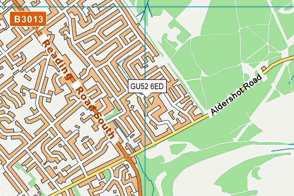 GU52 6ED map - OS VectorMap District (Ordnance Survey)
